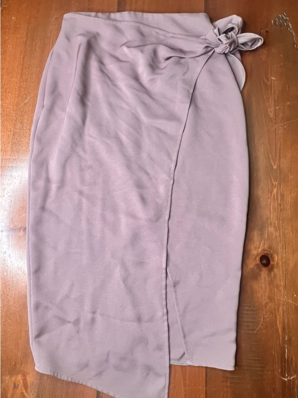 Babaton dusty rose Wrap Pencil Skirt with Side Tie